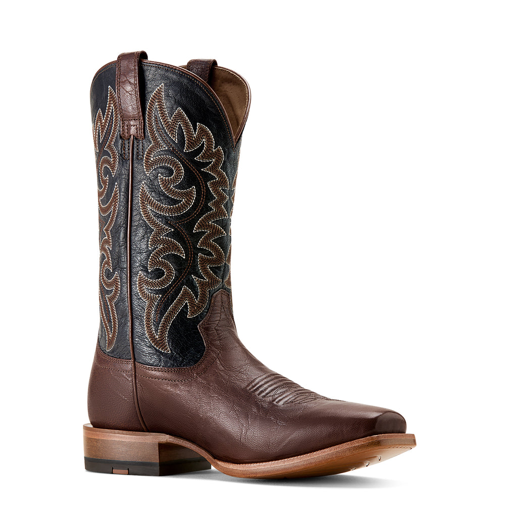 Bottes Western Highbluff à bout carré Semelle de cuir Hickory Smoke - Homme