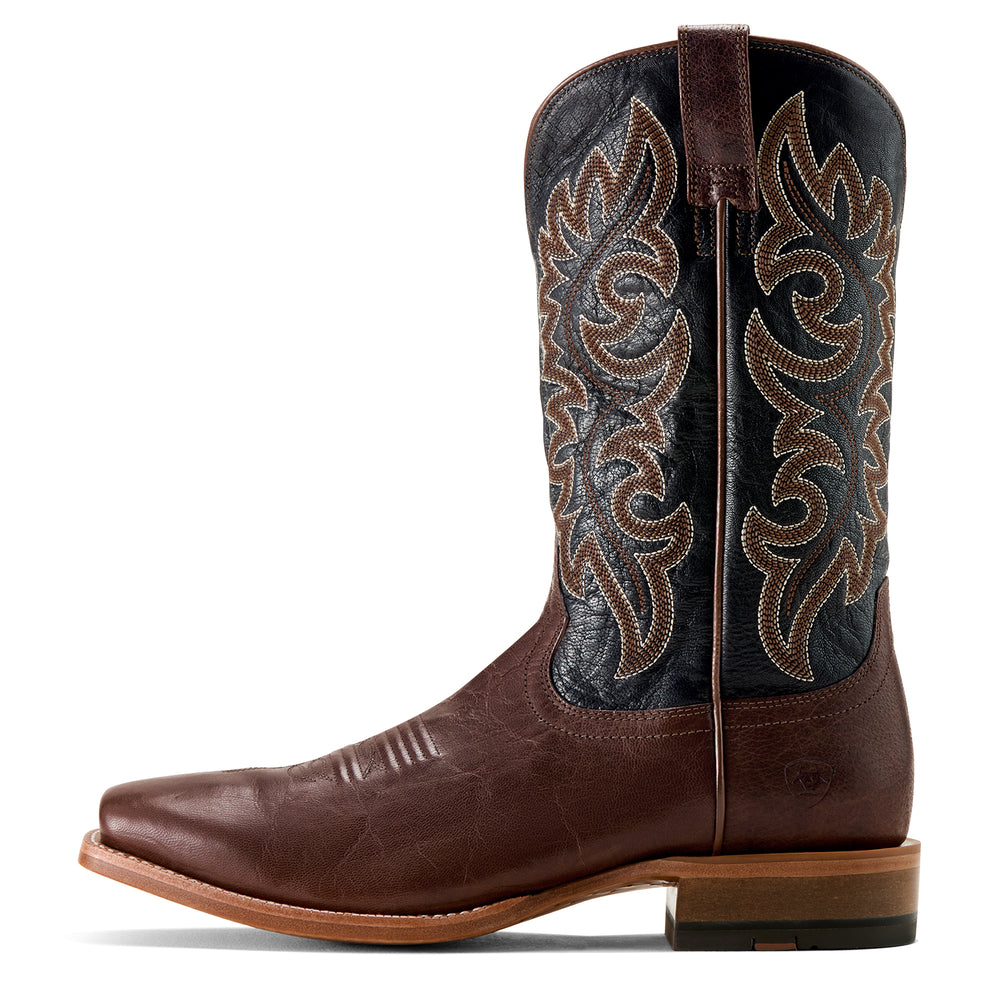 Bottes Western Highbluff à bout carré Semelle de cuir Hickory Smoke - Homme