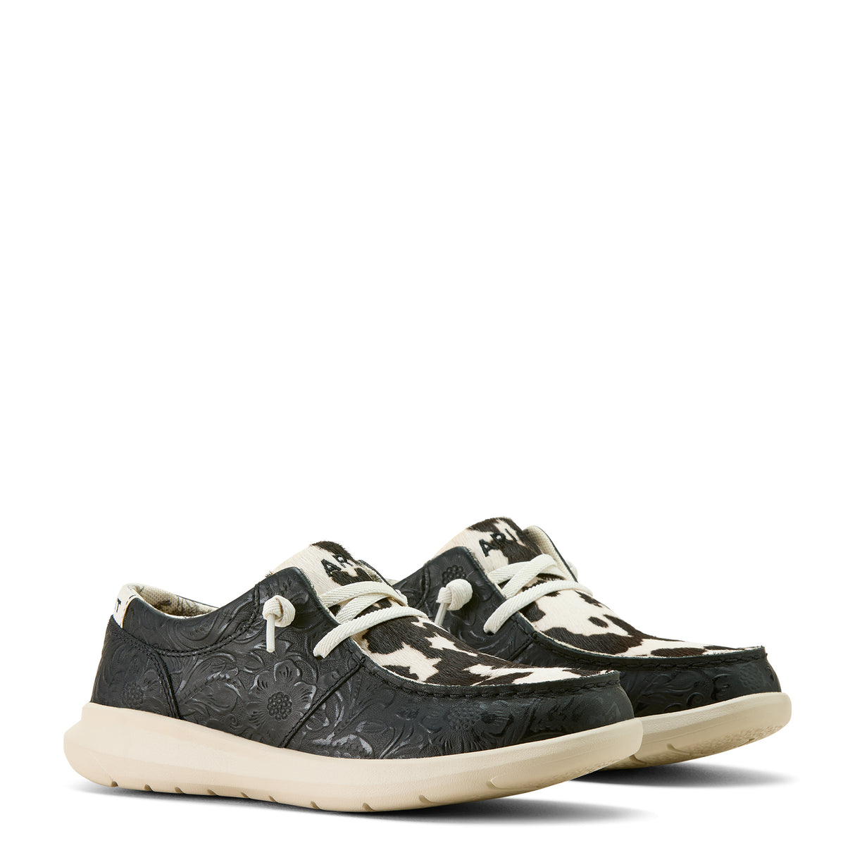 Chaussures Hilo Black Floral Cow Hair - Femme