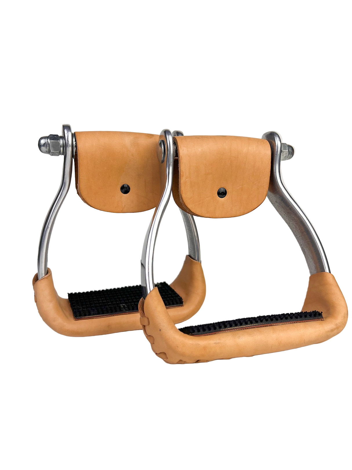 Étriers Western antidérapants en aluminium avec Semelle caoutchoutée