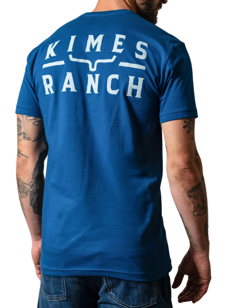 T-Shirt Back Branded Cool Blue - Homme