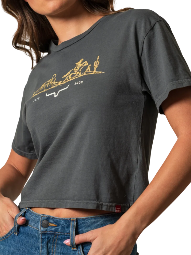 T-Shirt Go West écourté - Femme