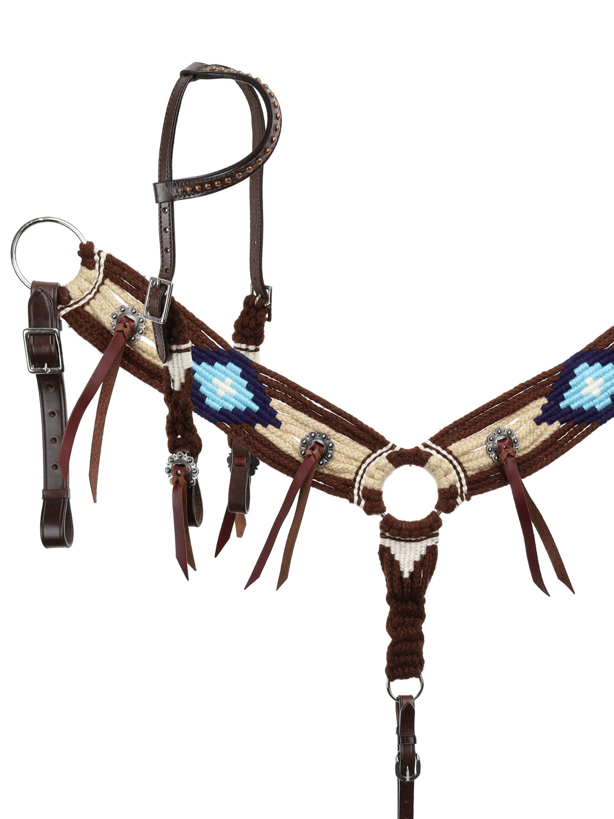 Ensemble de bride et bricole western Desert Mohair