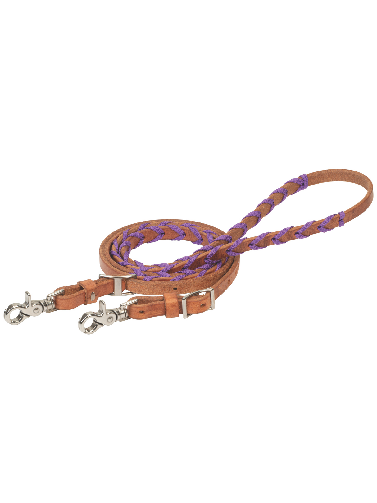 Rênes de Baril tressées en cuir