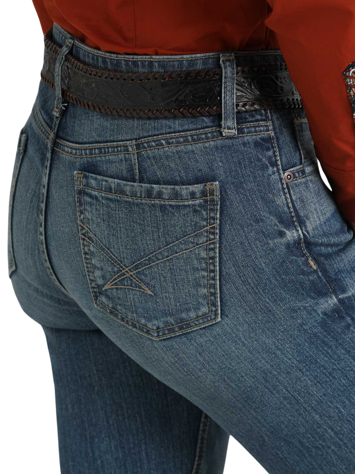 Western Jeans Mid Rise Slim Trouser Lynden Medium Stone - Women's