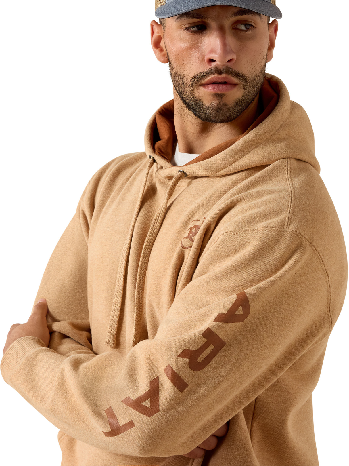Hoodie Logo Tan - Homme