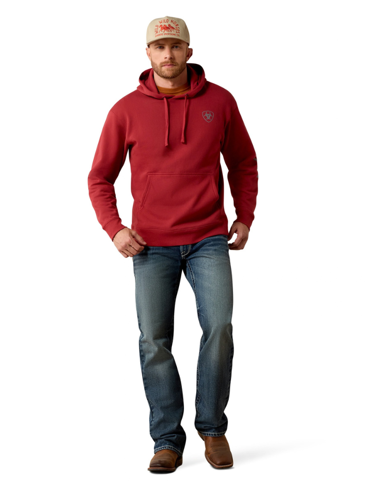 Chandail à capuchon Logo Brick Red - Homme