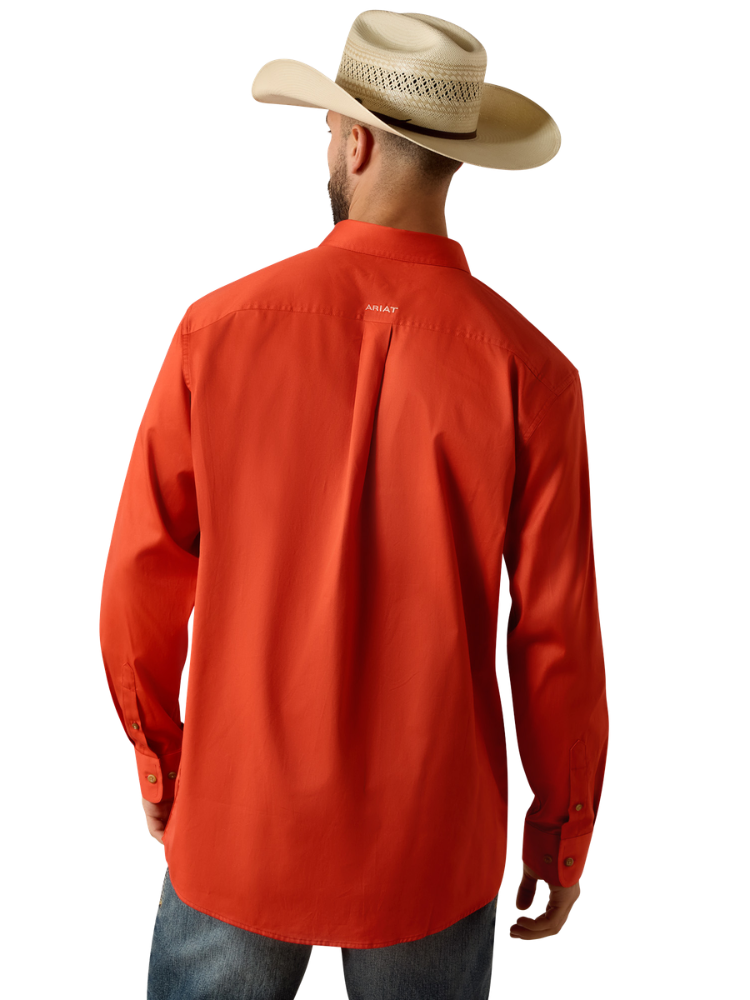 Chemise Team Logo Classic Fit Paprika & Coral Stripe - Homme