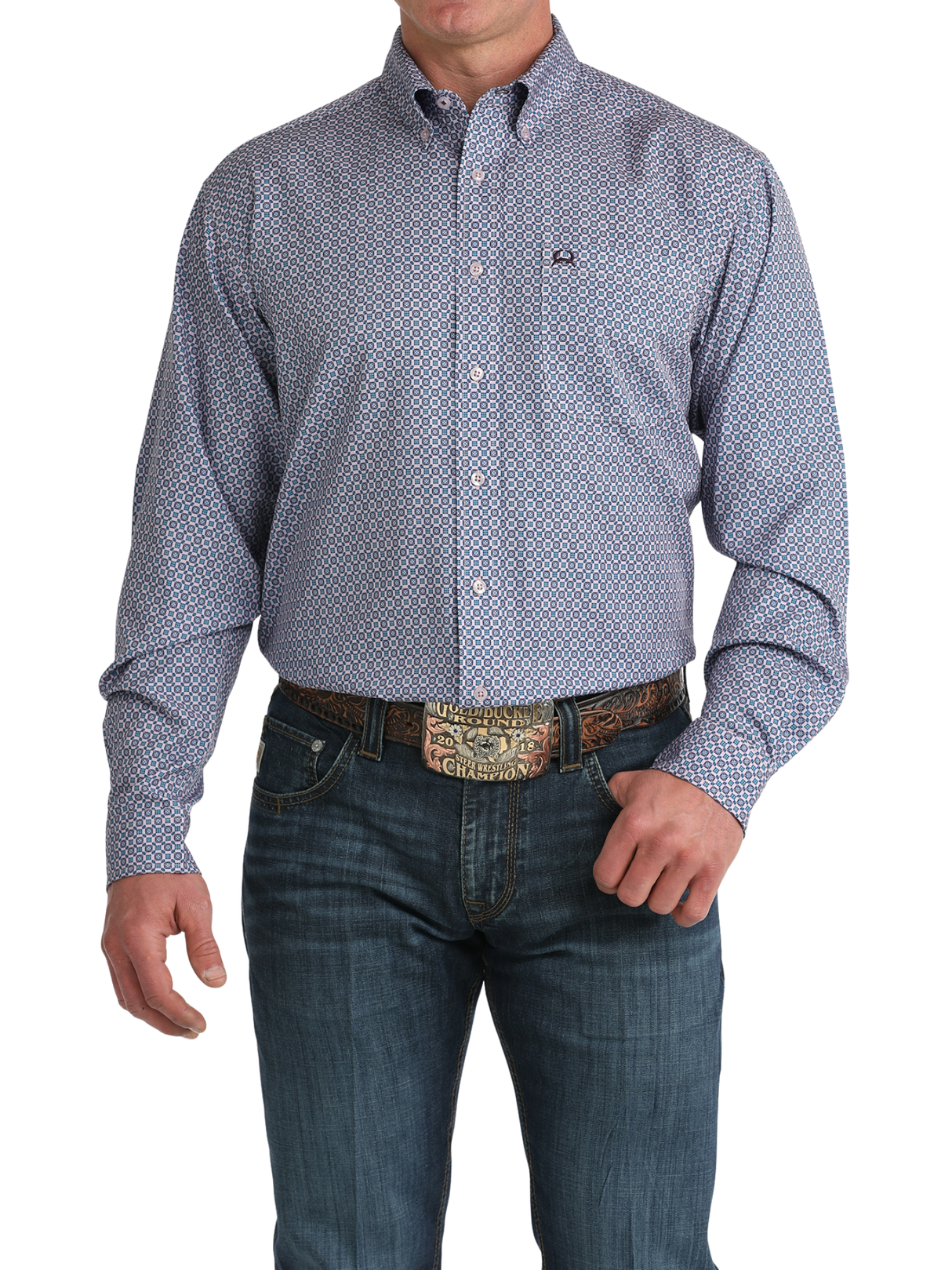 Arenaflex Lilac Western Athletic Shirt - Men's