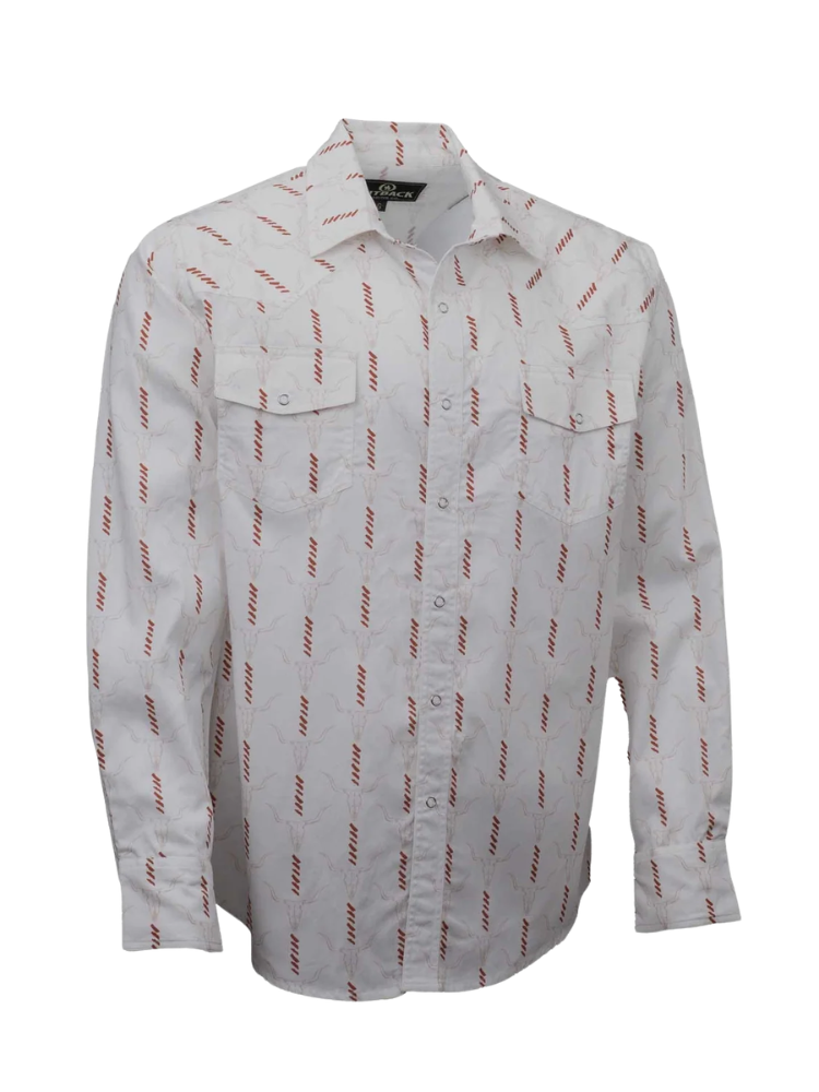 Chemise western Cattle Skull Stripe - Homme