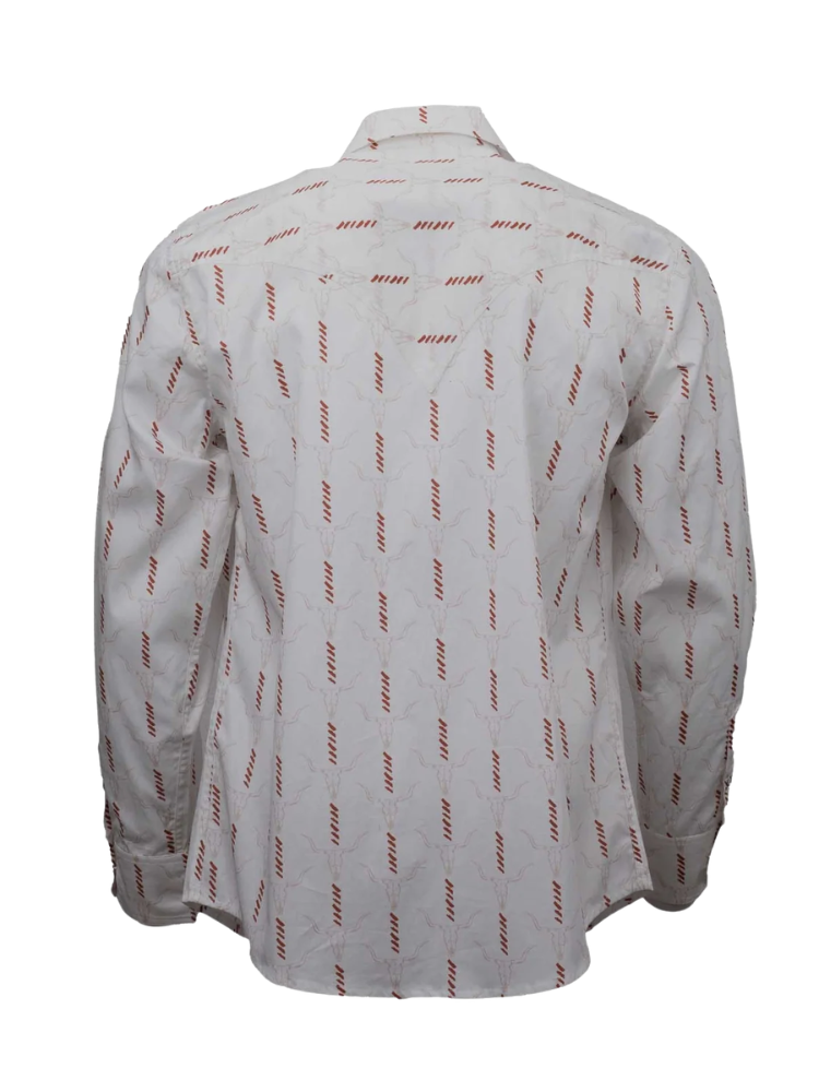Chemise western Cattle Skull Stripe - Homme