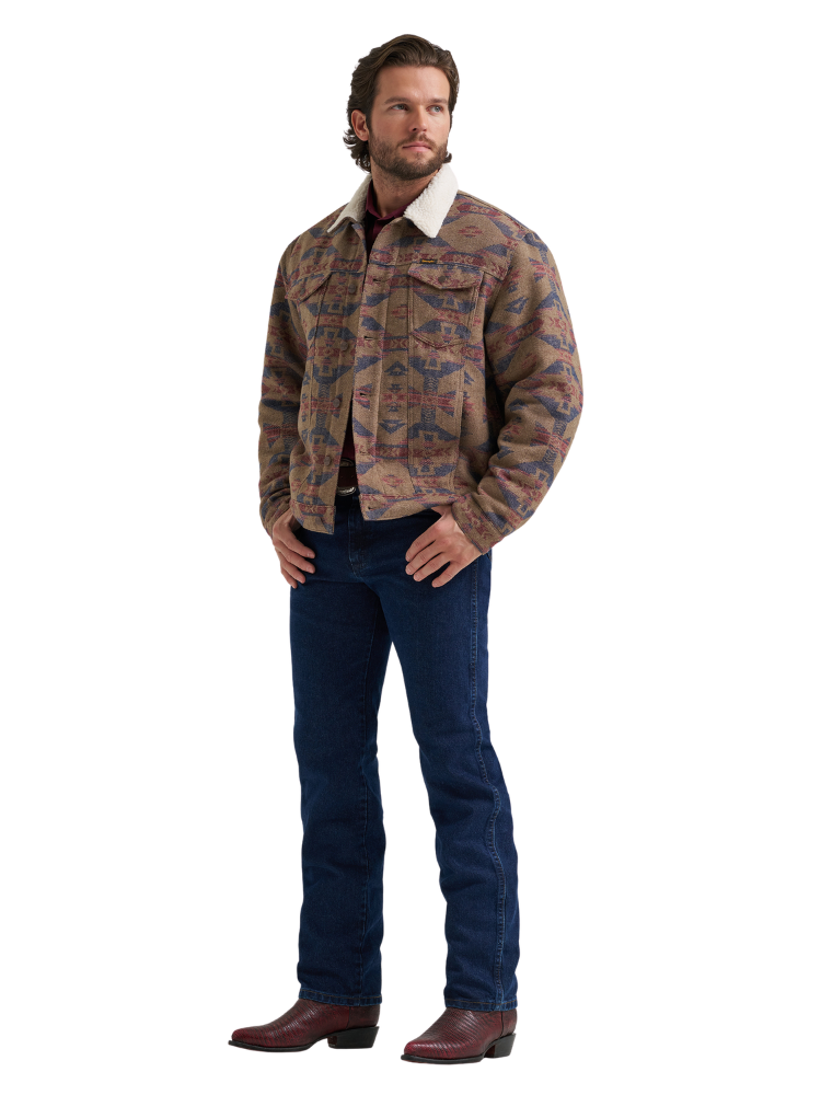 Manteau Jacquard doublé Sherpa - Homme