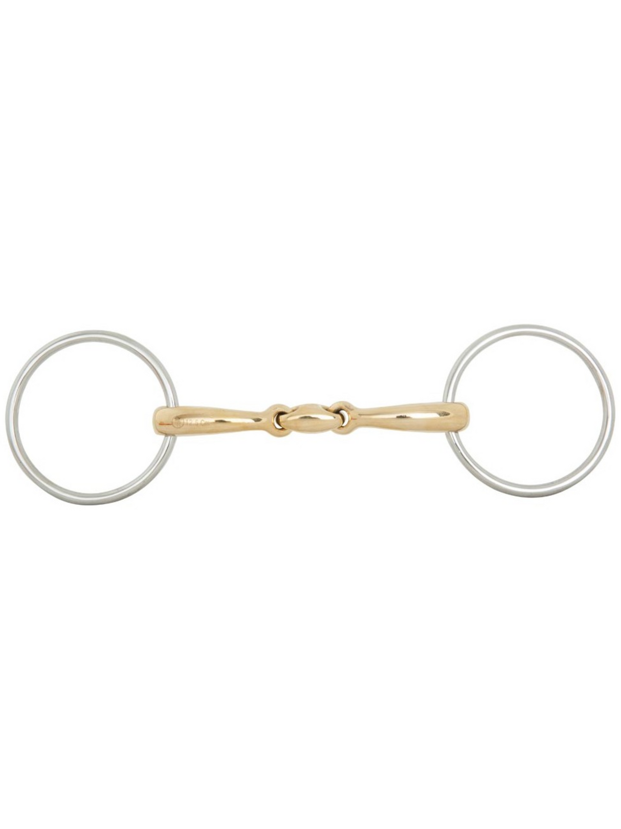 Classic Double Jointed Soft Contact Ring Snaffle Bit 14 mm