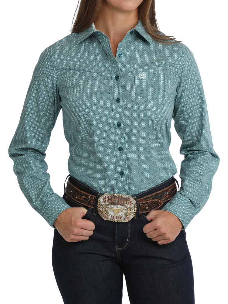 Chemise Western Geo Print - Femme