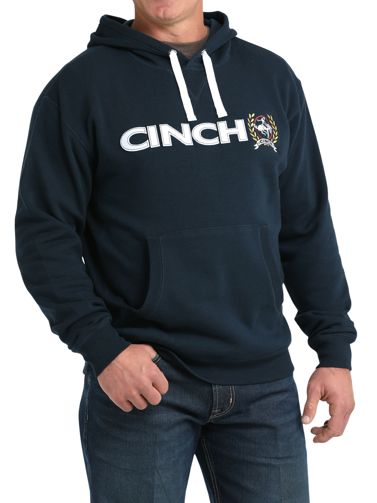 Hoodie Navy avec Logo - Homme