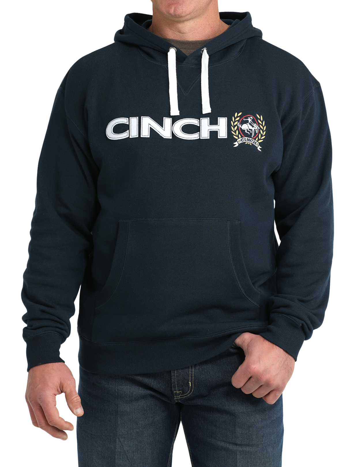 Hoodie Navy avec Logo - Homme