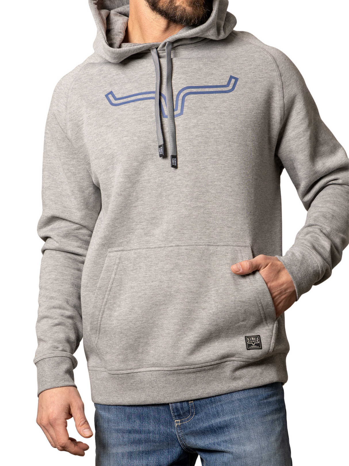 Outlier Hoodie Grey Blue - Men