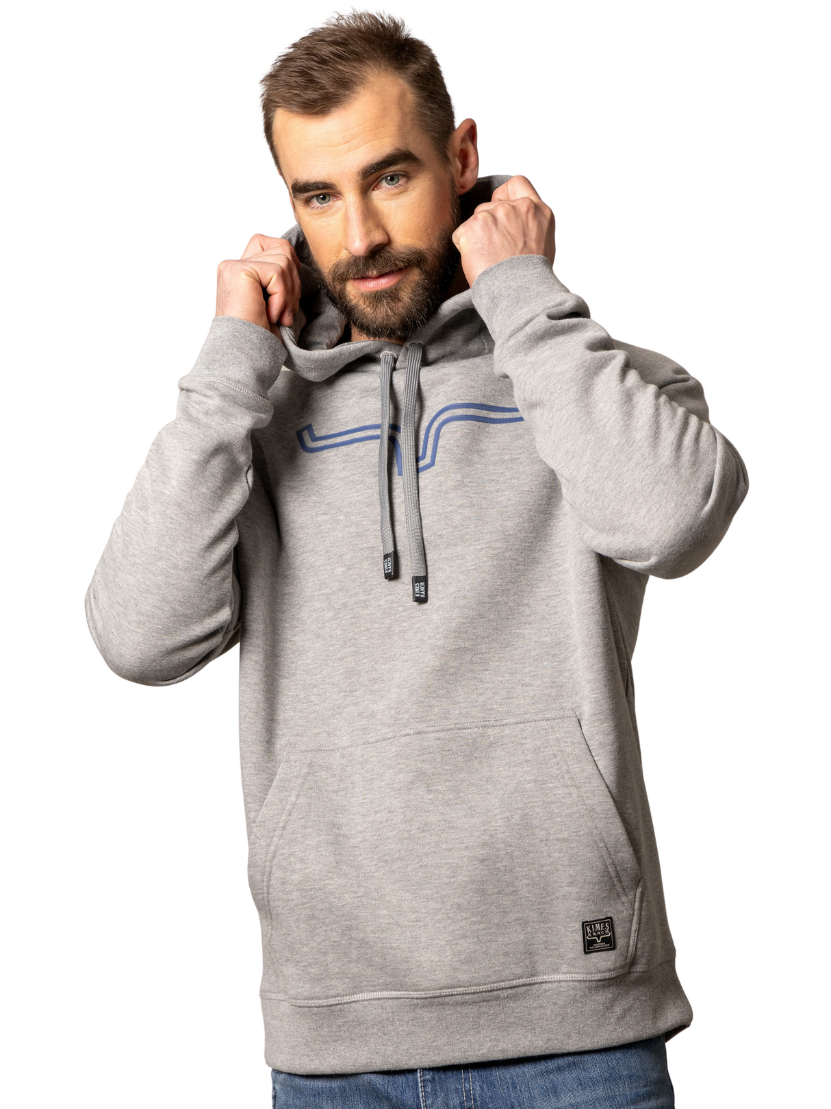 Outlier Hoodie Grey Blue - Men