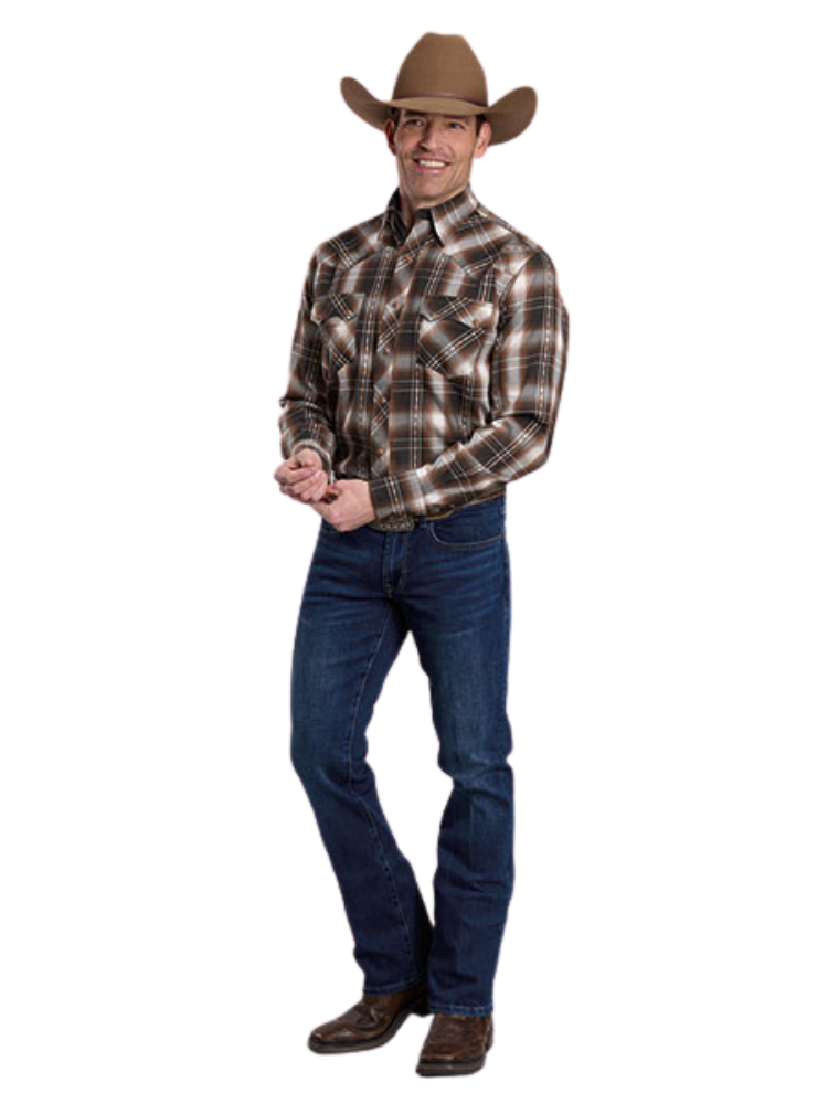 Chemise western Triple Diamond Plaid - Homme