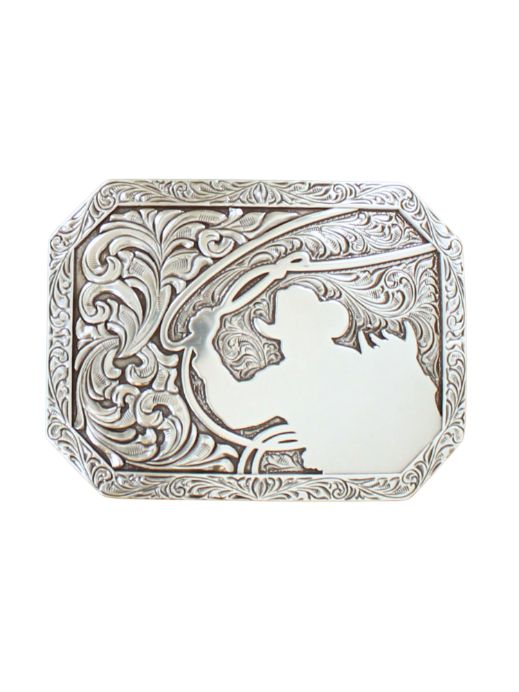 Boucle de ceinture Rectangle Roping Cowboy