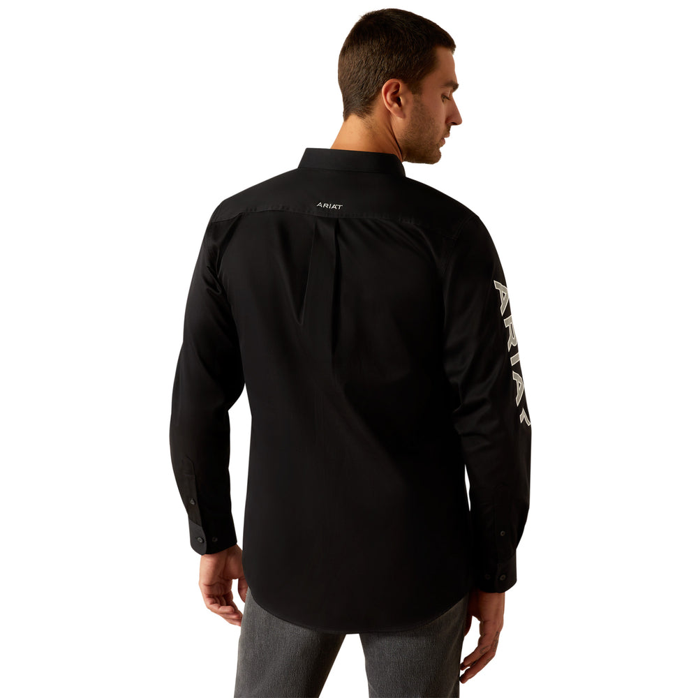 Team Logo Twill Black Shirt - Men
