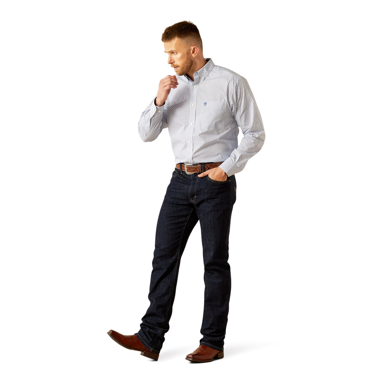 Danny Wrinkle Free Western Shirt - Men's