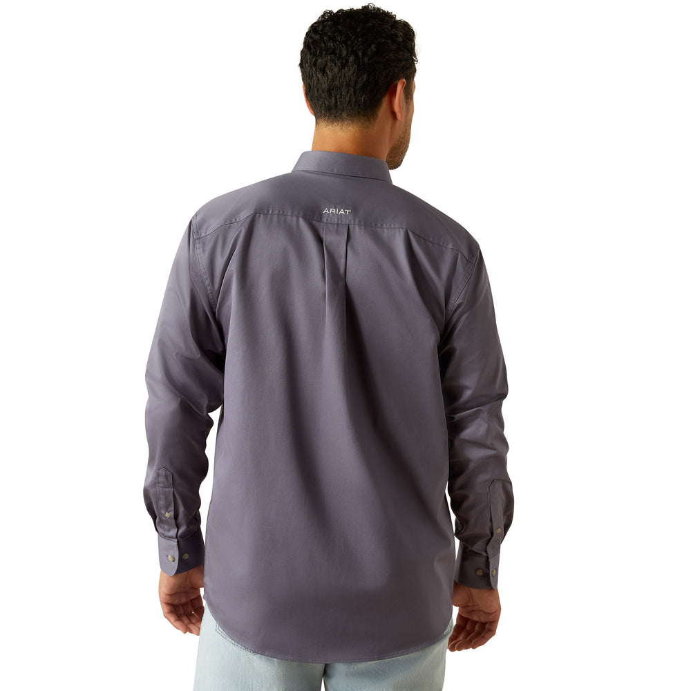 Team Logo Twill Classic Fit Shirt Gray - Men