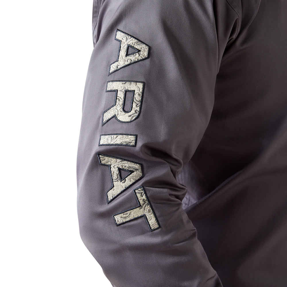 Team Logo Twill Classic Fit Shirt Gray - Men