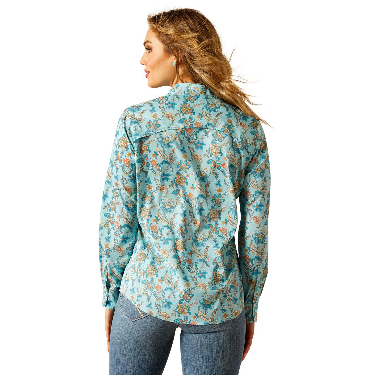 Chemise western VentTek Blue Paisley - Femme