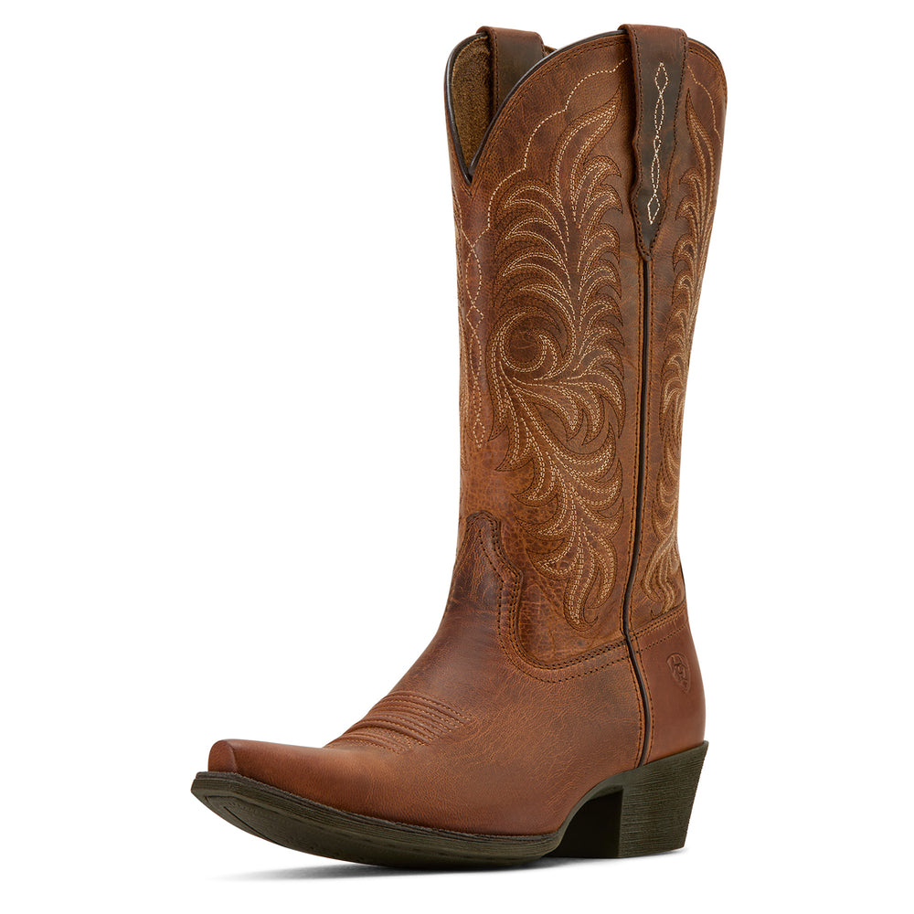 Bottes Western Heritage X Toe StretchFit Rich Oak - Femme