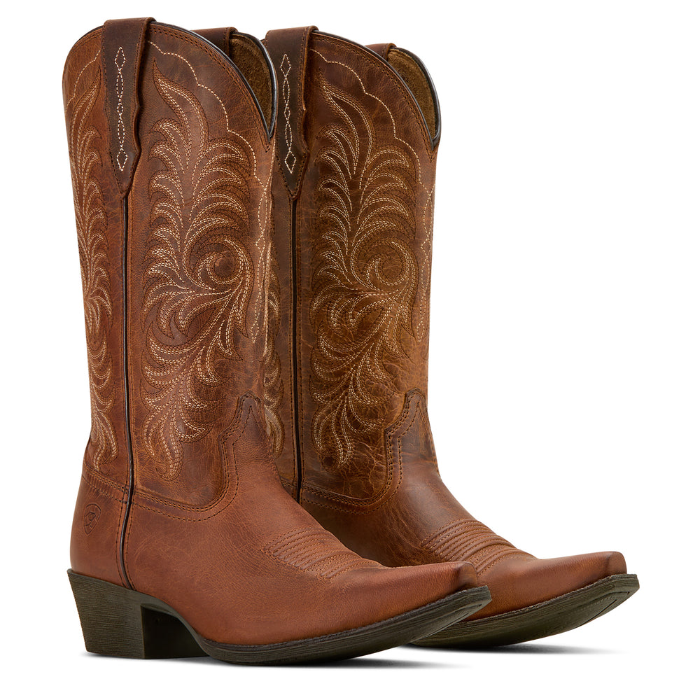 Bottes Western Heritage X Toe StretchFit Rich Oak - Femme