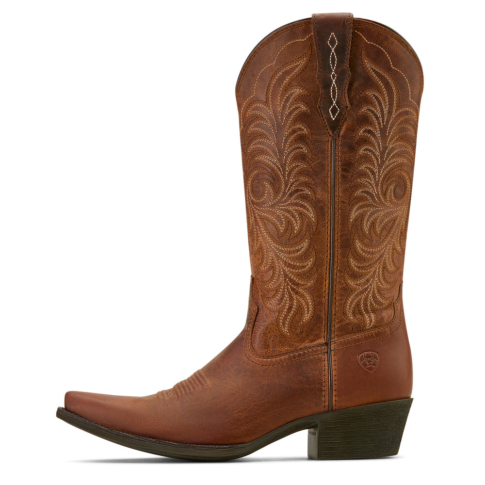 Bottes Western Heritage X Toe StretchFit Rich Oak - Femme