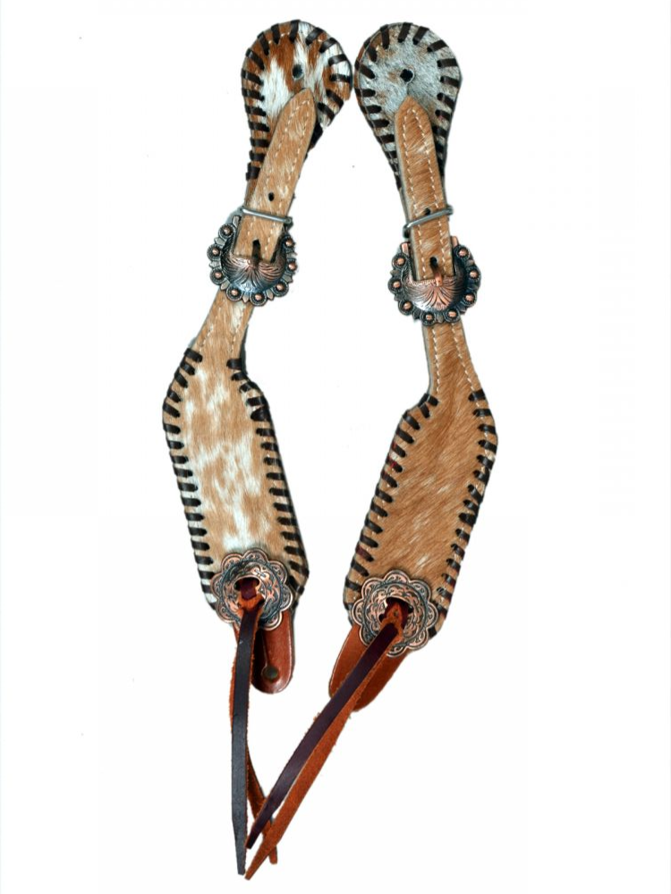 Cowhide Western Spur Straps