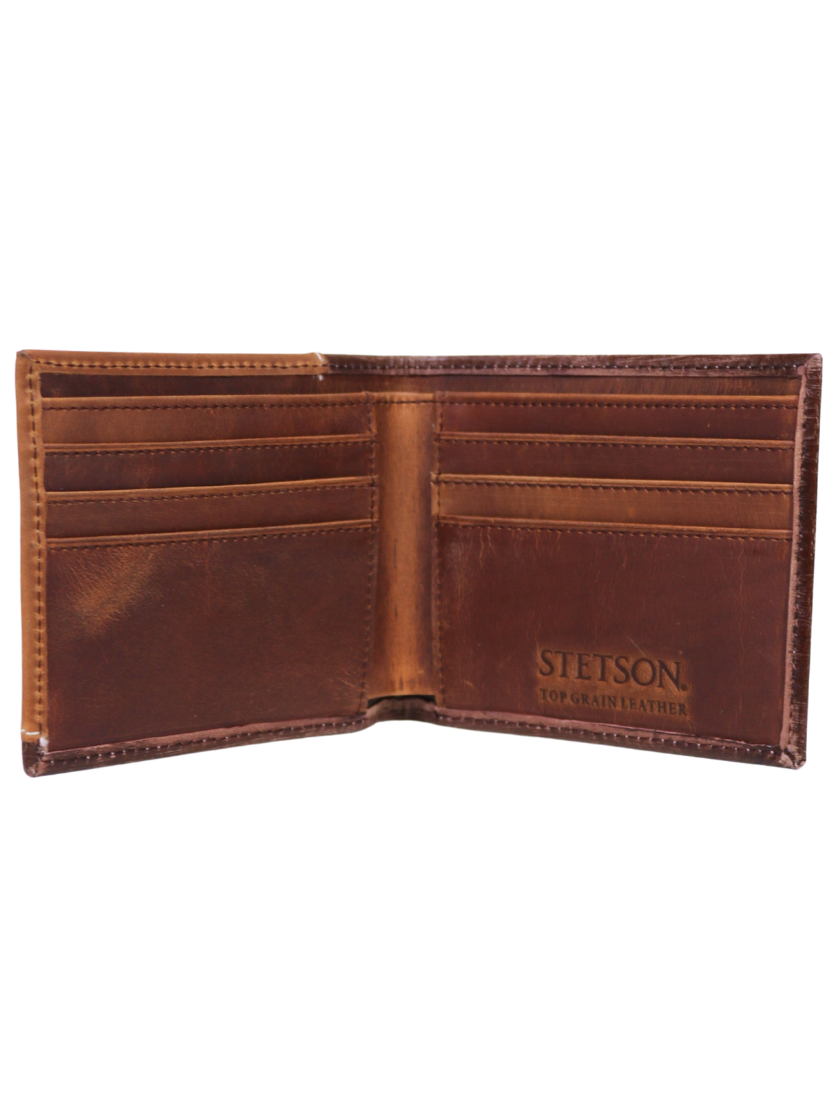 Brown Hair Vintage Bi-Fold Wallet