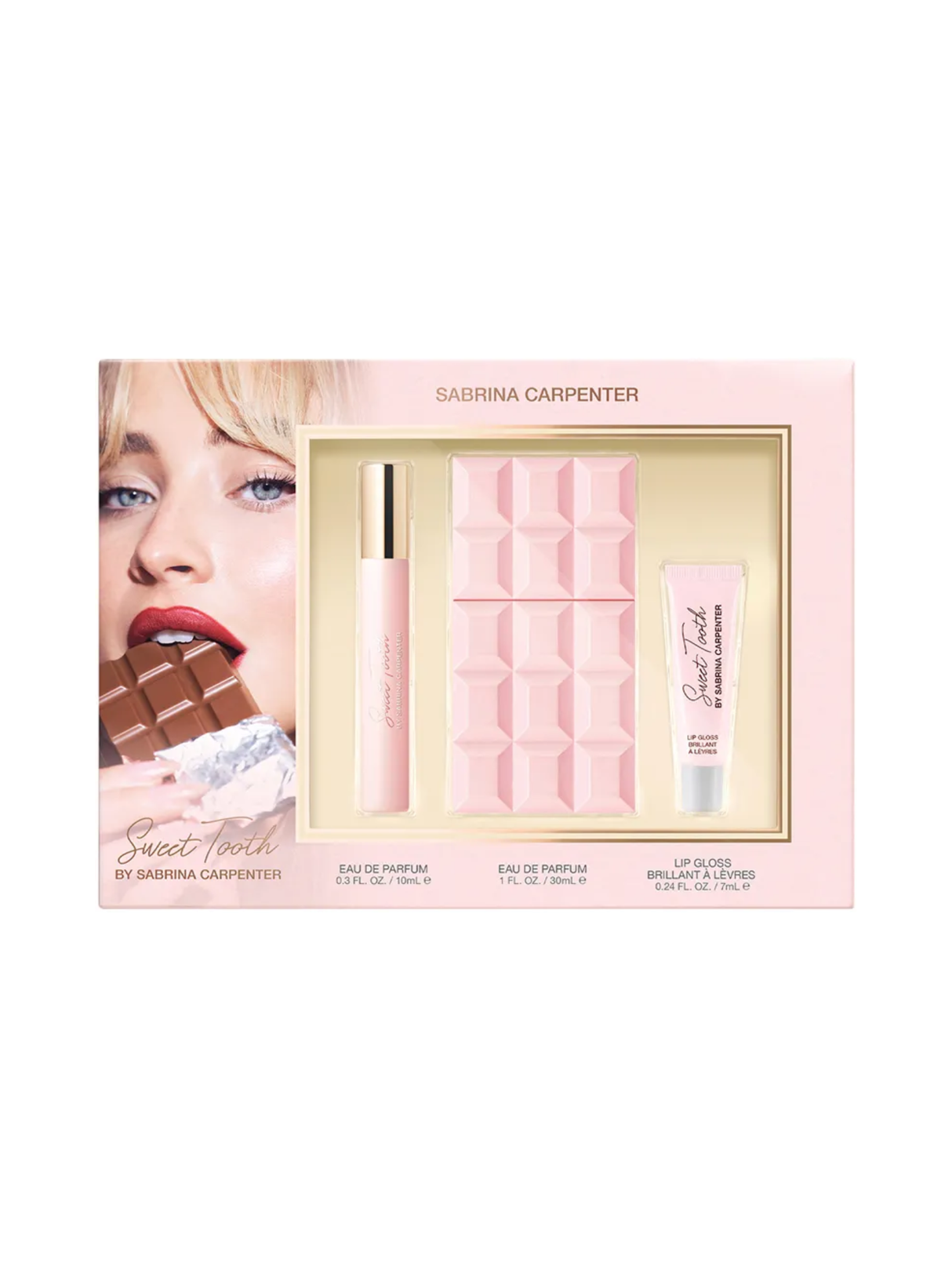 Coffret Cadeau 3 Pièces Eau de parfum & Brillant à lèvres Sweet Tooth