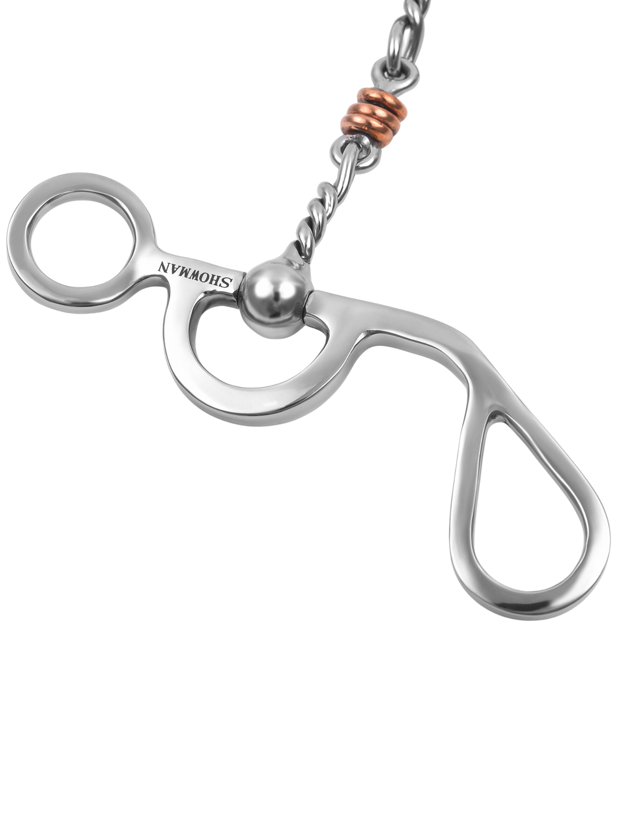 Mors Western Argentine Shank with Jointed Twisted Wire Dogbone