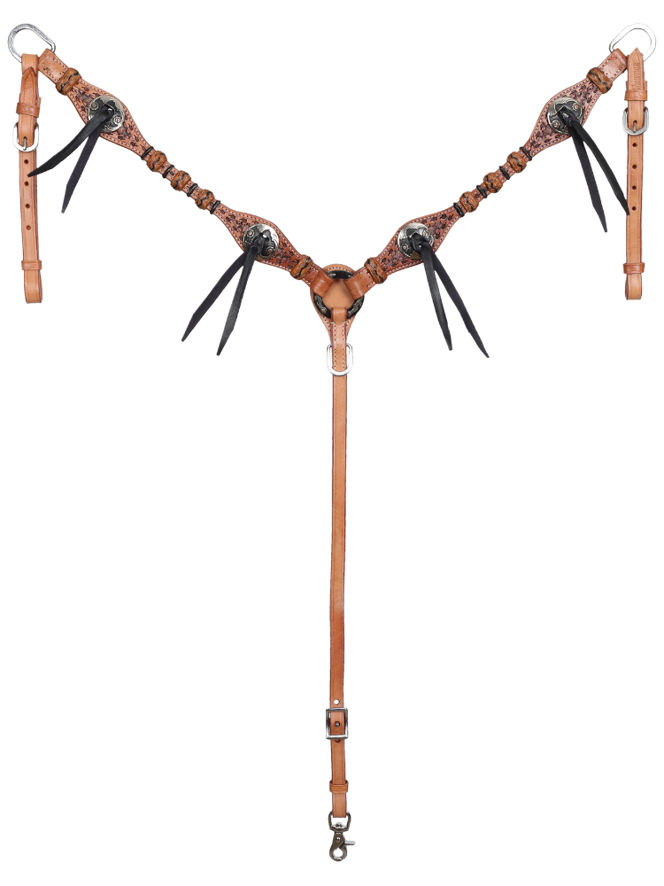 Ensemble Bride Western à oreille & Bricole Braided Bandit