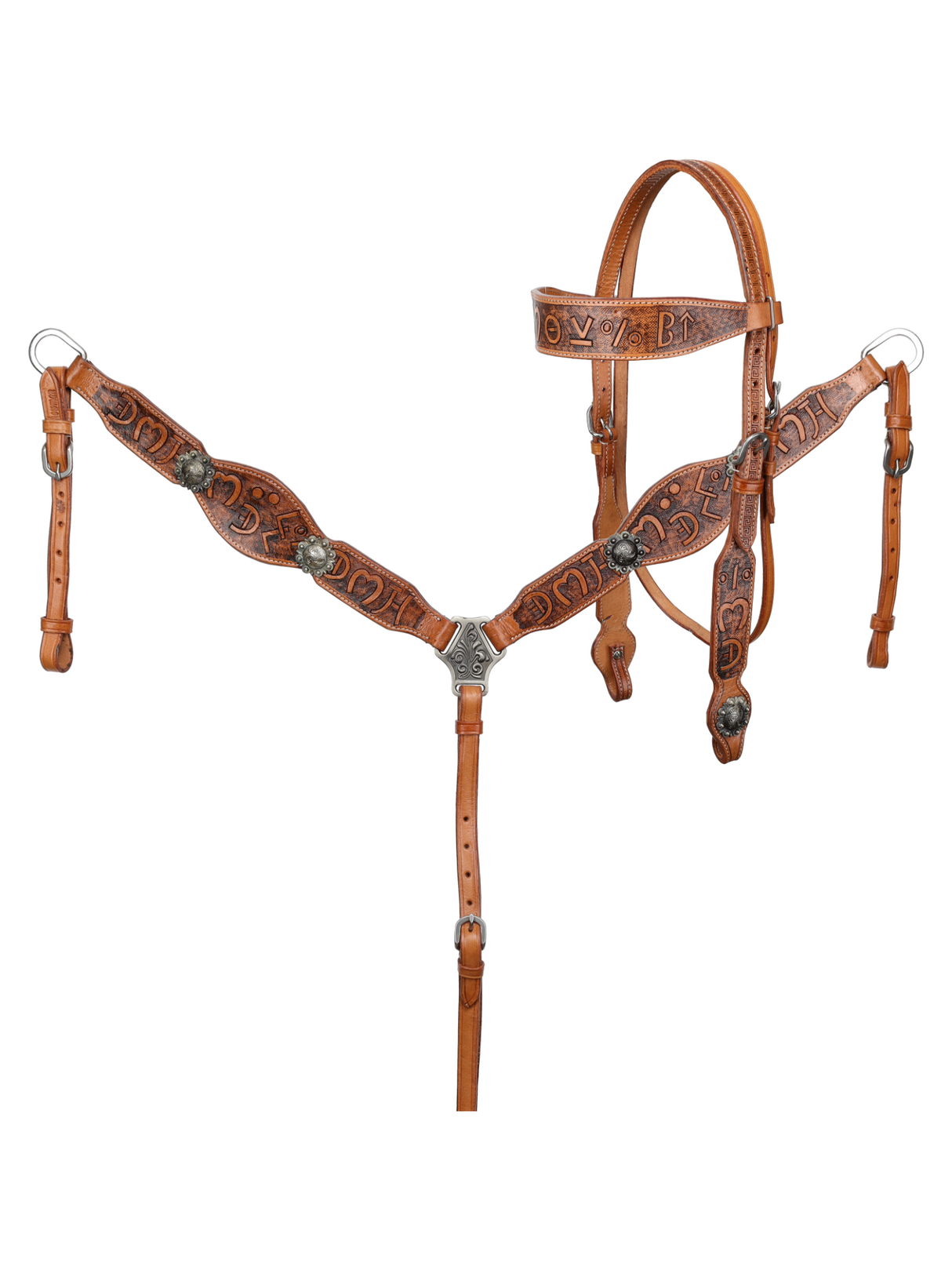 Ensemble de bride à frontal et bricole Western Brandin' Pen