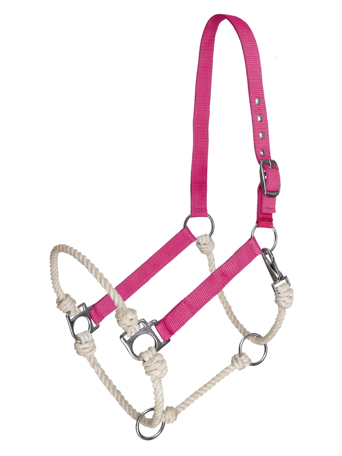 Licou hybride en nylon et corde