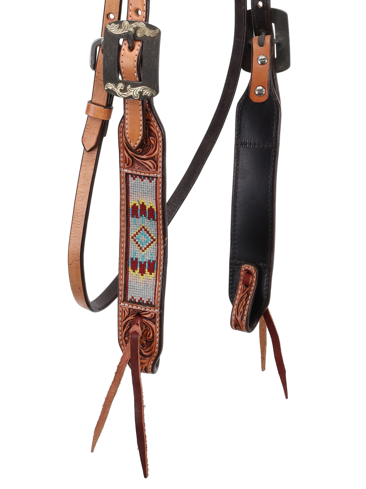 Sunset Weave Western Bridle with Braided Browband