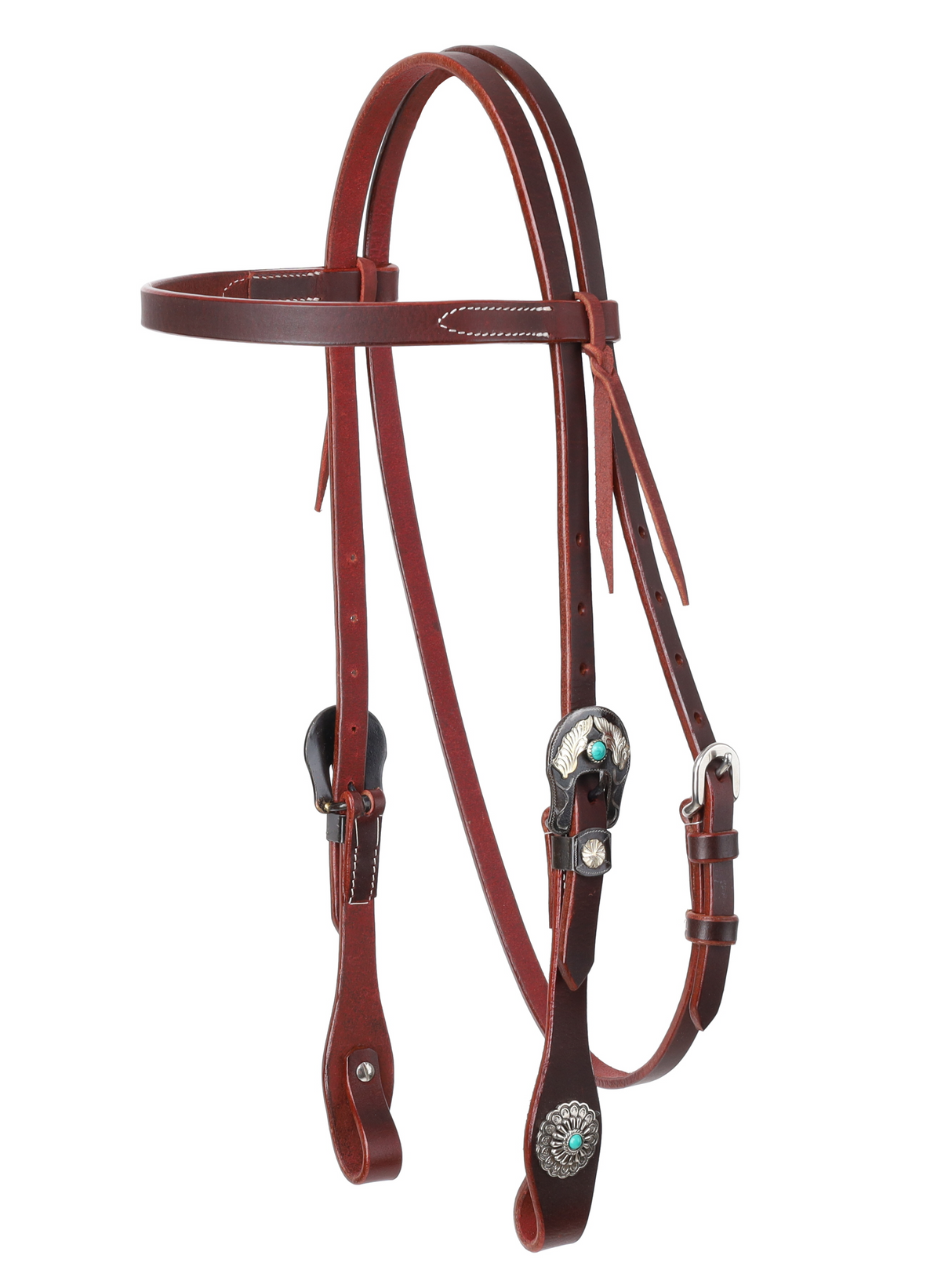 Bride western à frontal Turquoise Halo