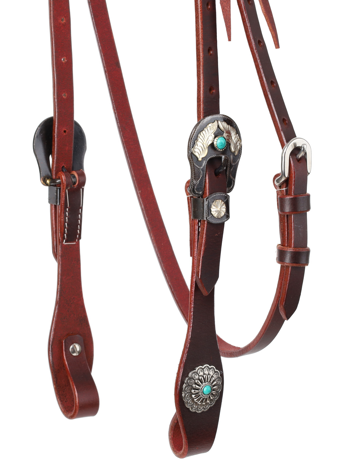 Bride western à frontal Turquoise Halo