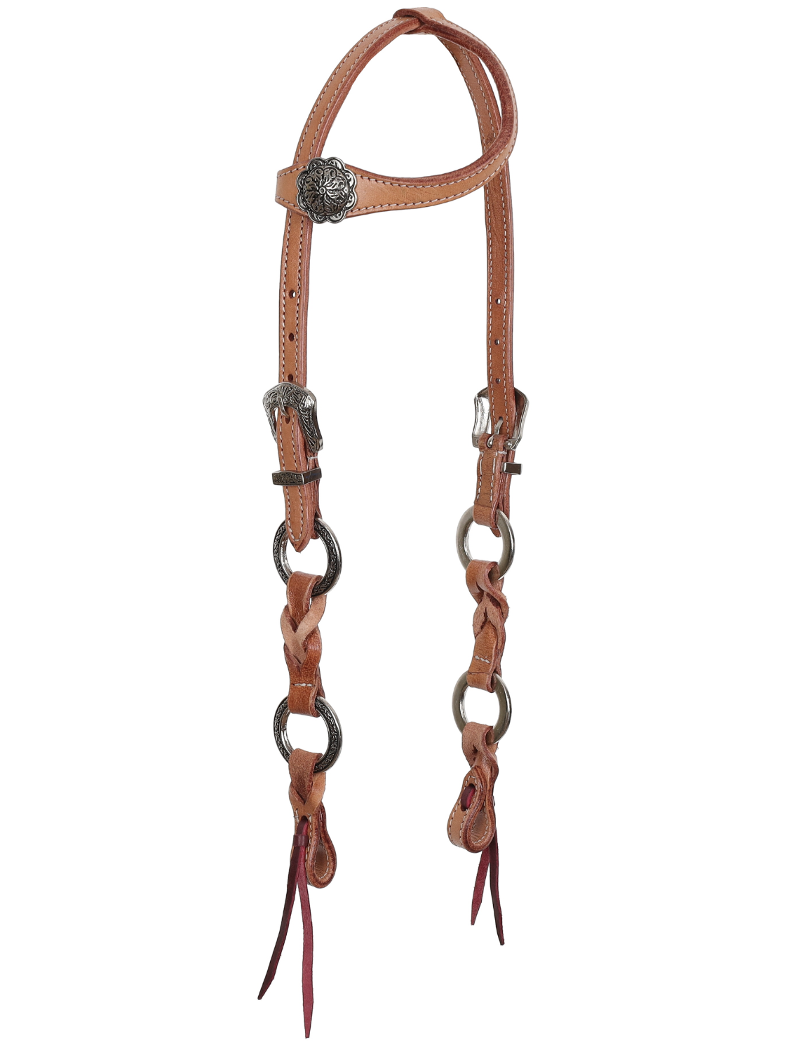 Western set of ear bridle and Twisted Ring thong