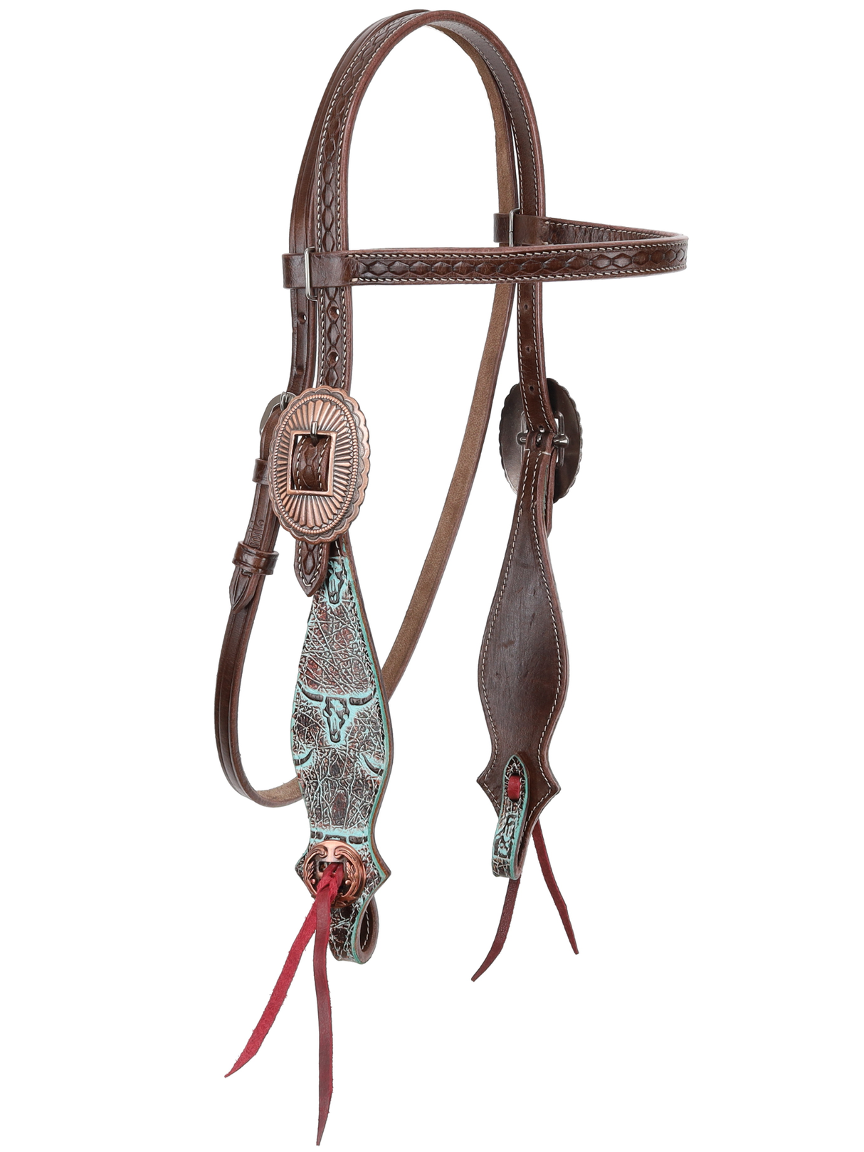 Ensemble de bride et bricole Western Weathered Steer