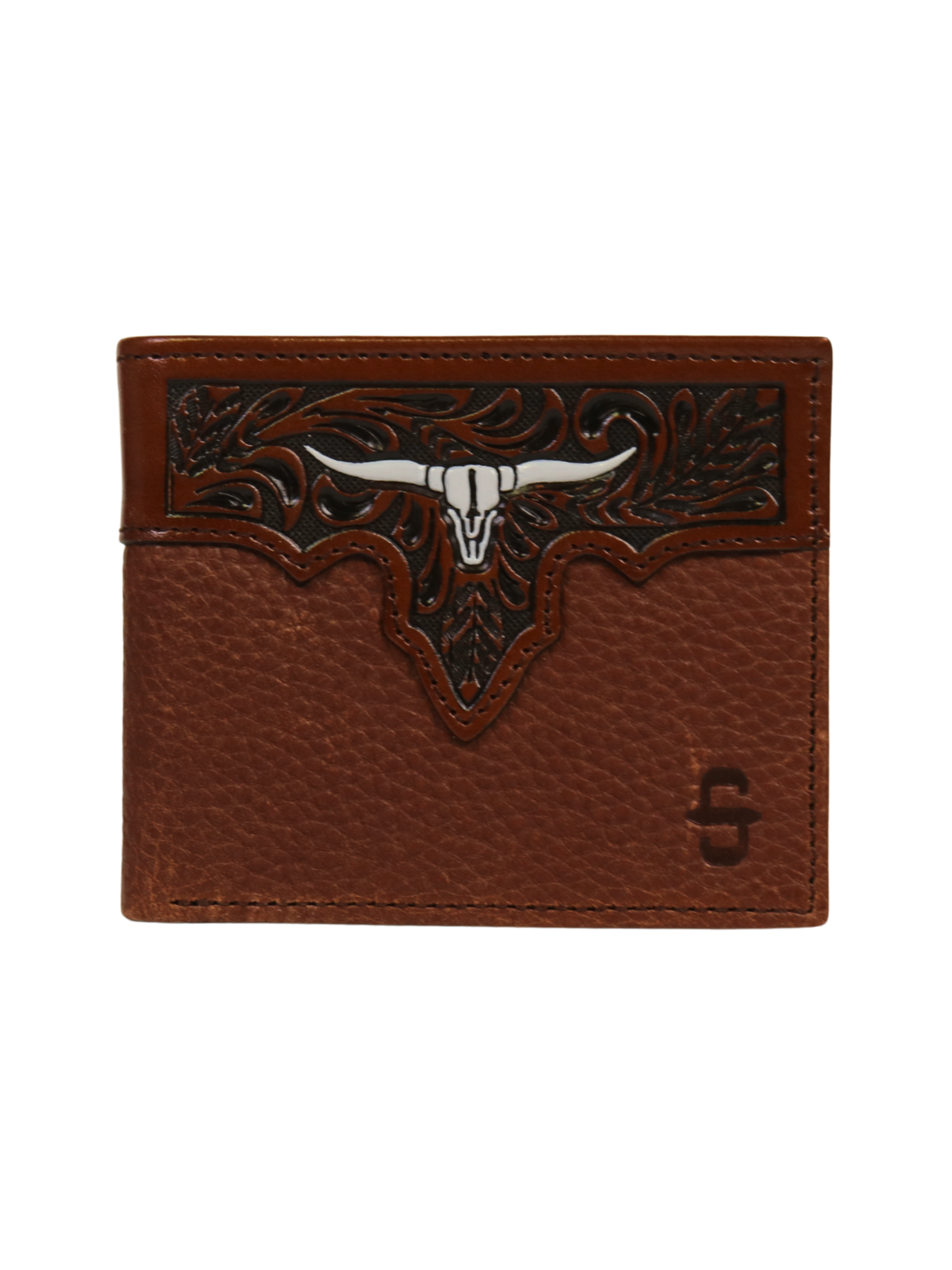 Portefeuille Bi-Fold Steer Head embossé