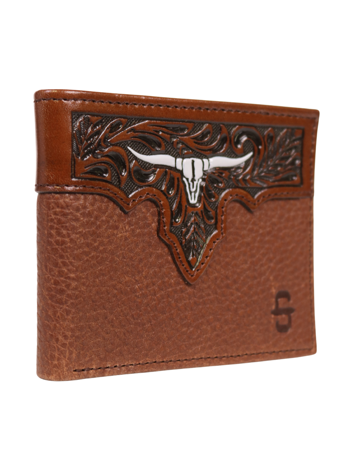 Portefeuille Bi-Fold Steer Head embossé