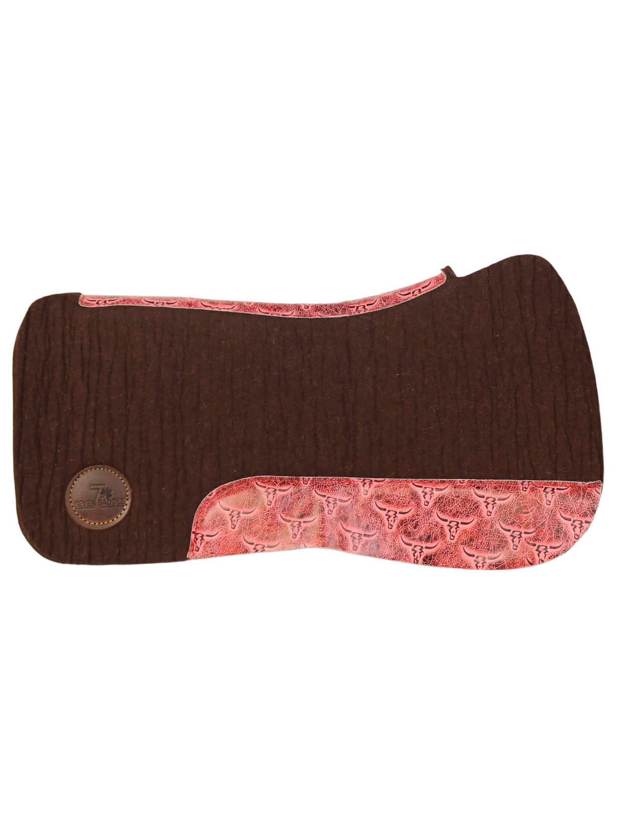 Red Longhorn Brown Western Rug