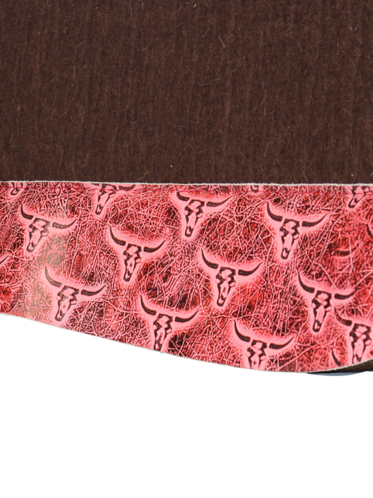 Red Longhorn Brown Western Rug