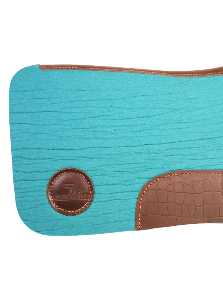 Tapis Western Turquoise Alligator Brun