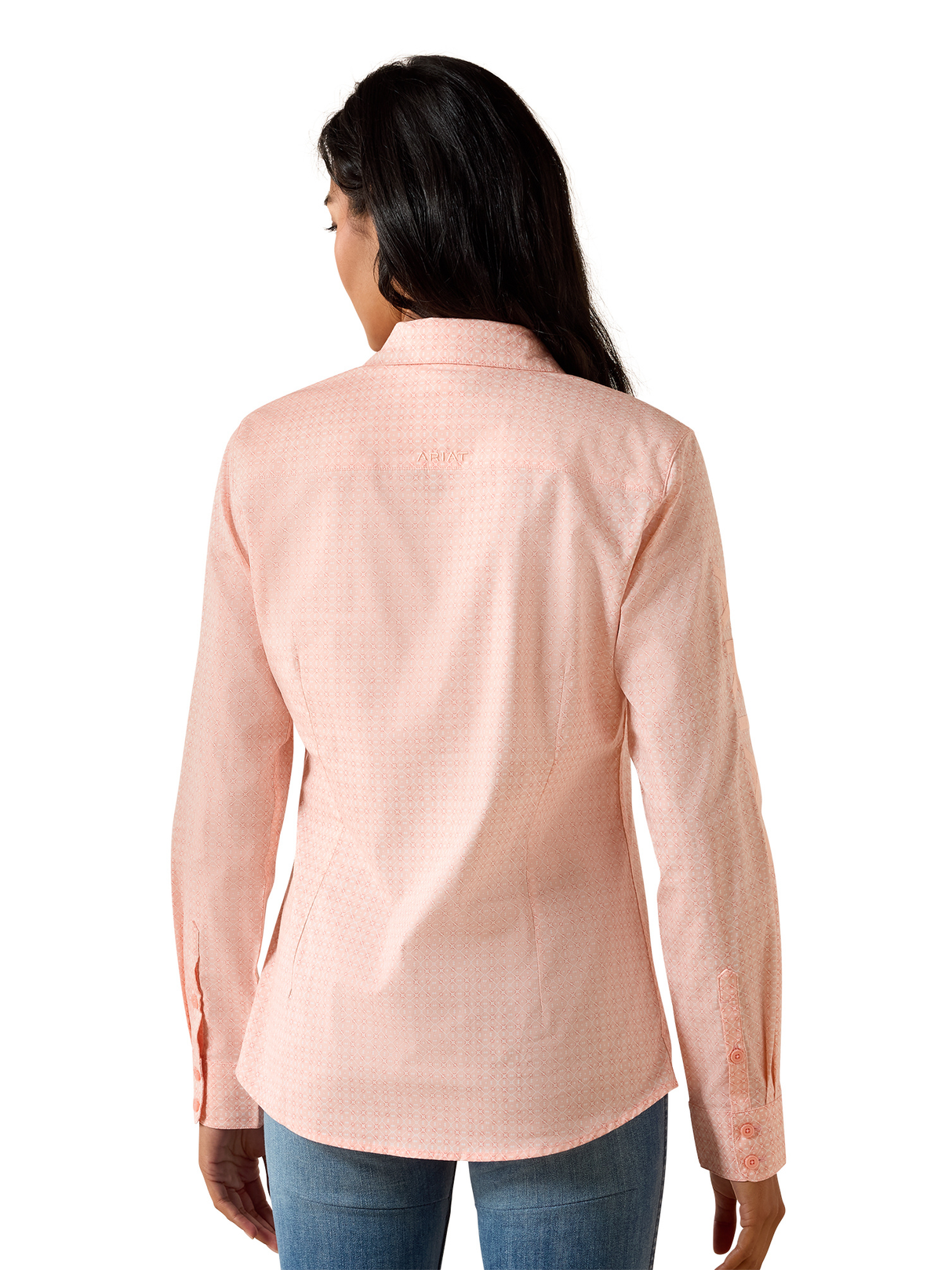 Chemise Western Team Kirby Tropical Peach Geo - Femme